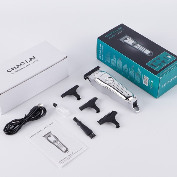 Elektronikus hajvágó készlet – brushless motor, titánötvözet vágófej, vízálló kivitel, beépített 500–800 mAh akkumulátor, duál-tápellátás