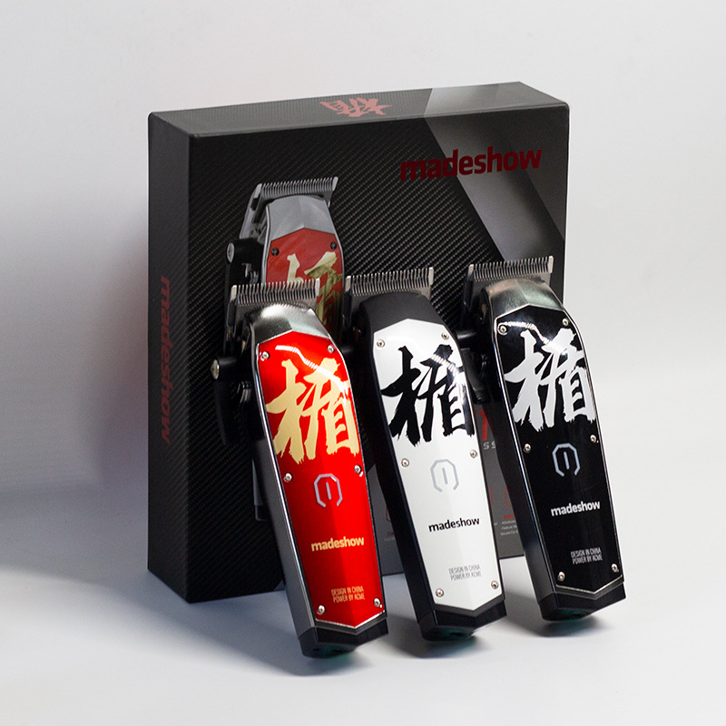 Akemi M10+ profesionalni kliper za kosu za salon, s ugrađenom baterijom 2000–4000 mAh, četkasti motor, oštrica od nehrđajućeg čelika, glava za rezanje koja se može skinuti i prati