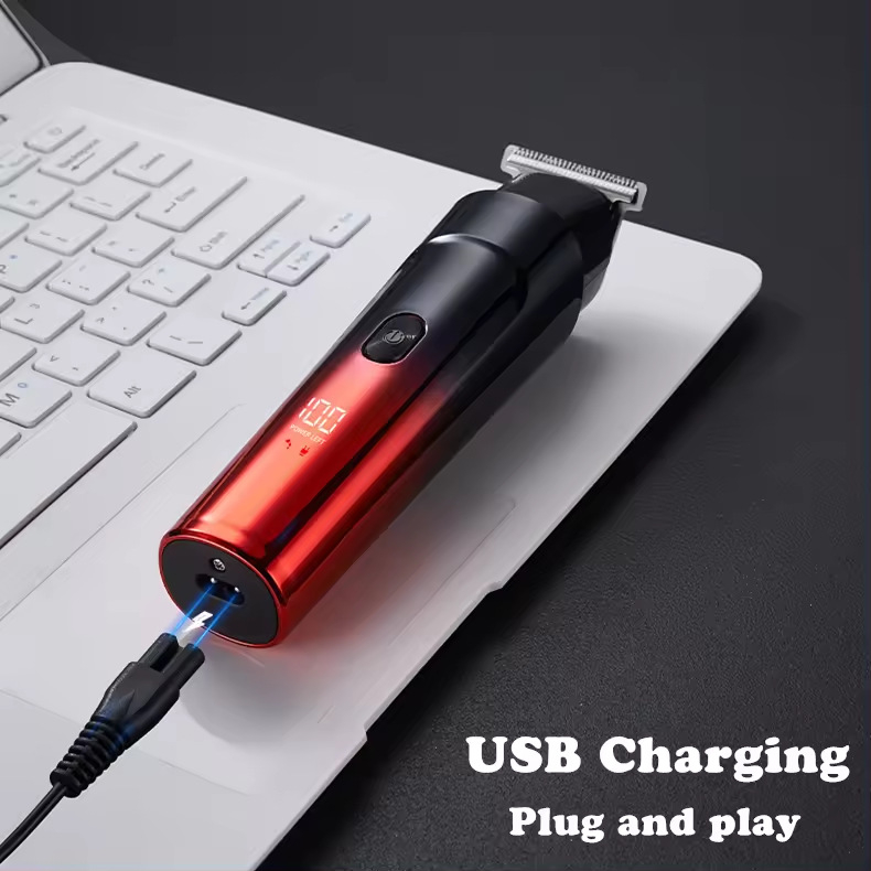 Pet-in-jednom vodootporan trim za kosu za muškarce, cijelo tijelo, s četkarskim motorom, nehrđajućim čelika noževima, ugrađena baterija 500–800 mAh, punjivi