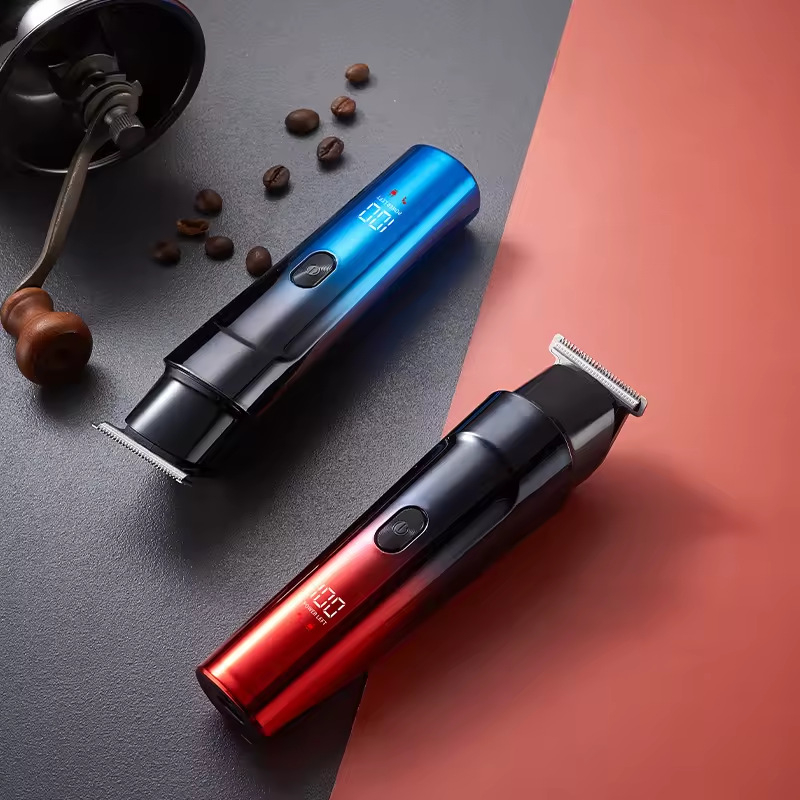 Pet-in-jednom vodootporan trim za kosu za muškarce, cijelo tijelo, s četkarskim motorom, nehrđajućim čelika noževima, ugrađena baterija 500–800 mAh, punjivi