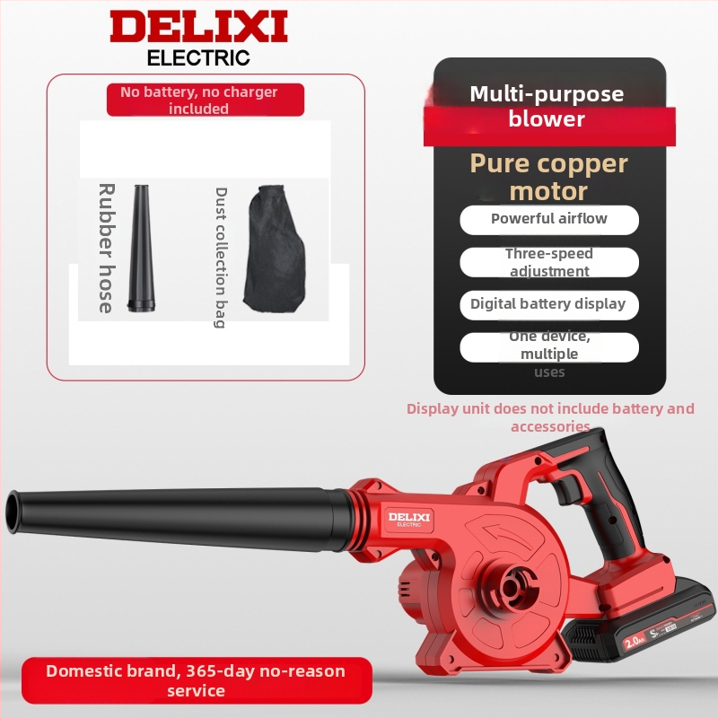 Suflător cu baterie litiu – puternic, pentru uz industrial și casnic (Baterie Li-ion, 21V, interval 16,8-21V)