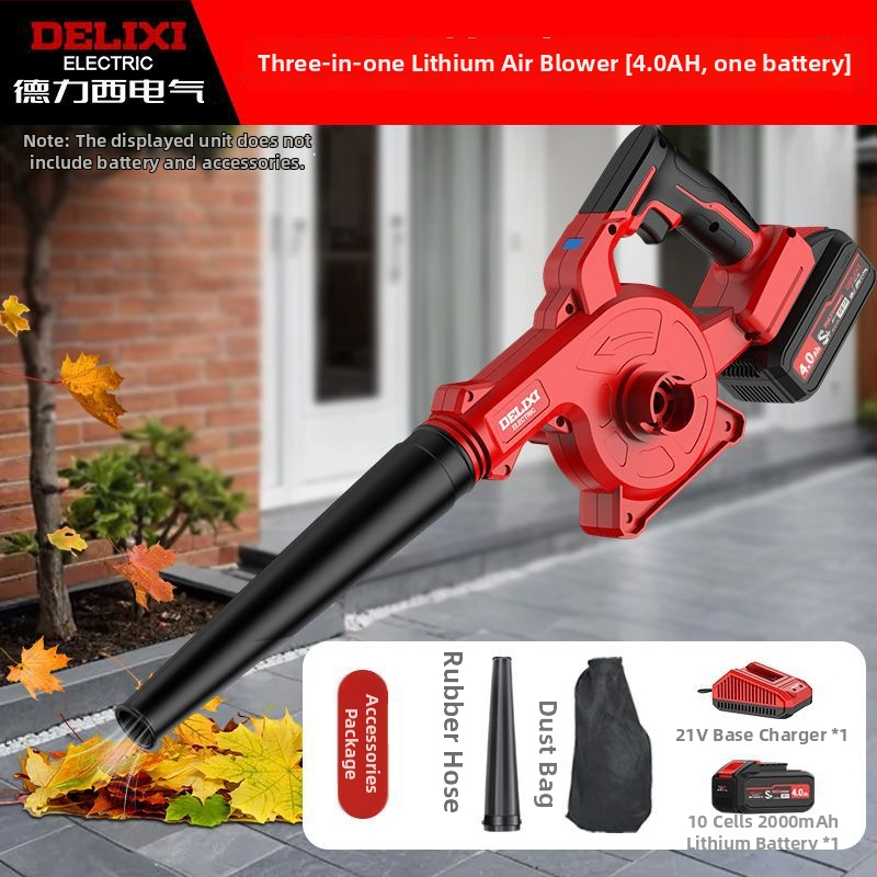 Suflător cu baterie litiu – puternic, pentru uz industrial și casnic (Baterie Li-ion, 21V, interval 16,8-21V)