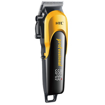 HTC Profesionalna mašinica za šišanje kose za salon i kućnu upotrebu - keramička oštrica, ugrađena baterija 2000–4000 mAh, radno vrijeme 1–3 sata, četkasti motor, periva oštrica