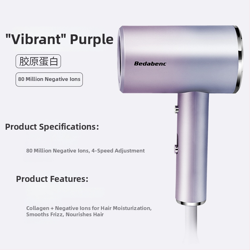 Fén na vlasy LD-1201, 1200 W kefový motor, horúci vzduch, 3 rýchlosti, 220V