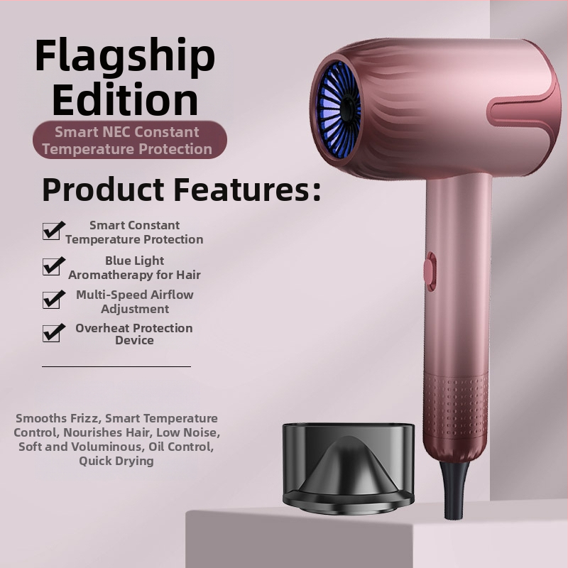 Fén na vlasy LD-1201, 1200 W kefový motor, horúci vzduch, 3 rýchlosti, 220V