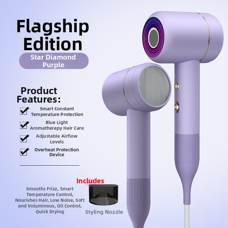 Fén na vlasy LD-1201, 1200 W kefový motor, horúci vzduch, 3 rýchlosti, 220V