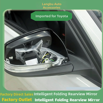 Vylepšenie spätného zrkadla pre Toyota – inteligentné elektrické sklápanie, 304 nerez, 12V, model Lb-173-177, kompatibilné so 4Runner, Hiace, Sienna, prispôsobiteľné