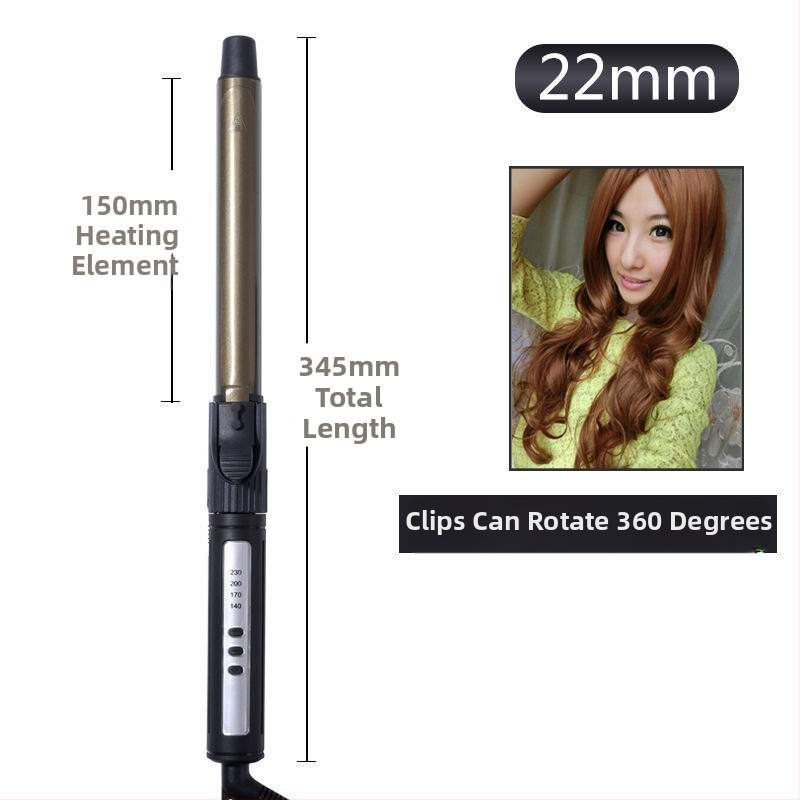 Profesionálny rotujúci kulmovací prístroj pre štúdio, s priemerom 31 mm a viac; 3 v 1: sušenie, natáčanie, vyrovnávanie; turmalín-keramický vykurovací prvok; nastaviteľná teplota