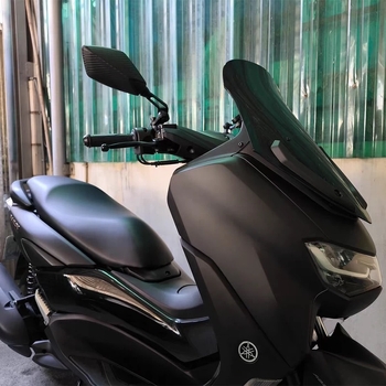 Retrovizor za motocikl s vodnim transferom uzorka kože zmije, kvadratna površina ogledala, univerzalni tip ugradnje, montaža s desnim i lijevim navojem, model 5663