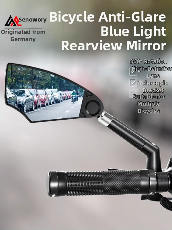 Zadné zrkadlo pre bicykle a ľahké EVs — ABS a sklo, 1 pár s bezplatnými nástrojmi, značka Senowoiry/Tian Rui
