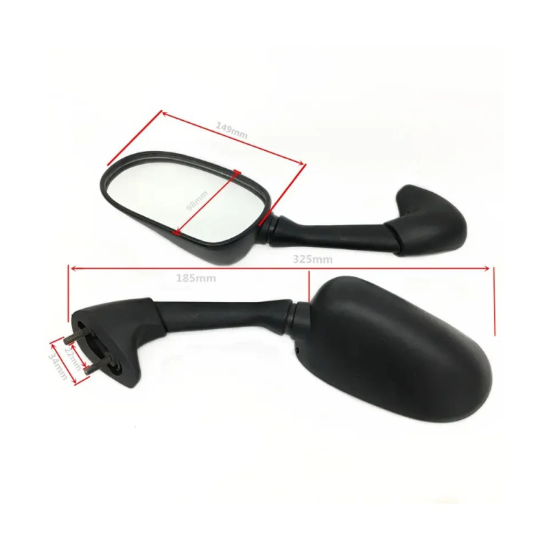 Zadnje ogledalo za motocikl Yamaha YZF-R6 (1998-2008) i YZF-R1 (1999-2007) | Plastično ogledalo | Model 059 | Za svakodnevne vožnje | Proizvedeno u Kini