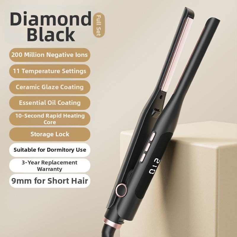 Pánska žehlička na vlasy, 3 v 1: kulmovanie a narovnávanie, turmalín keramika, priemer 31 mm, LCD displej, 220 V