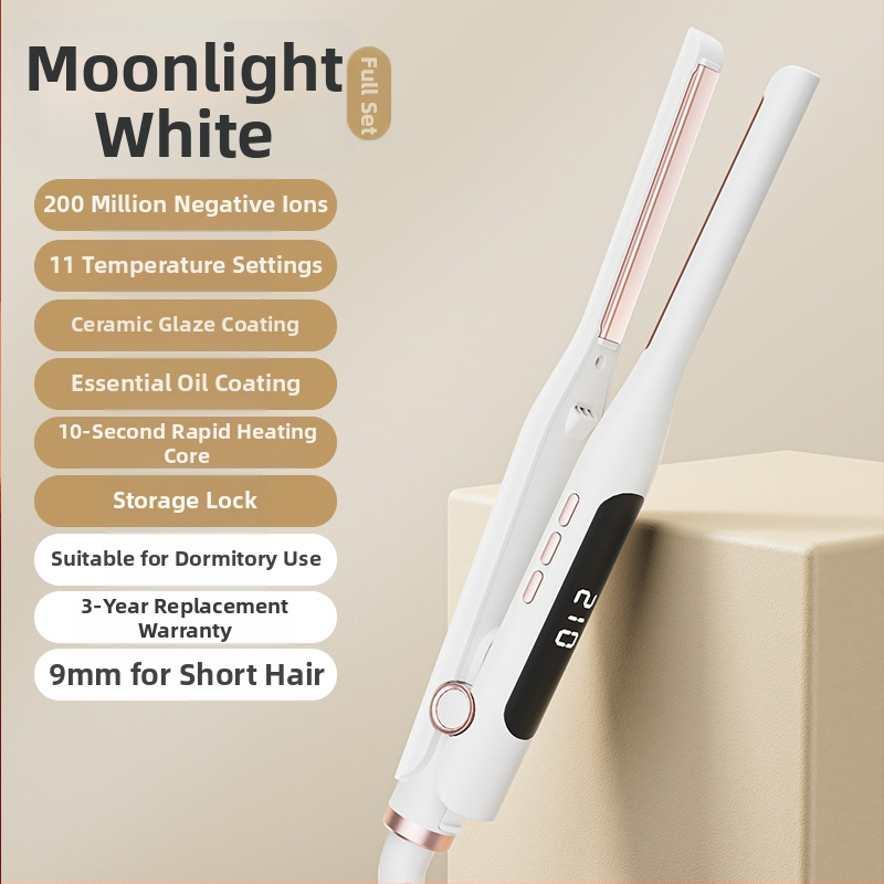 Pánska žehlička na vlasy, 3 v 1: kulmovanie a narovnávanie, turmalín keramika, priemer 31 mm, LCD displej, 220 V