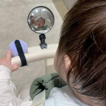 Задно огледало за детска количка – конвексно наблюдателно огледало, аксесоар за количка, марка Powerful Factory