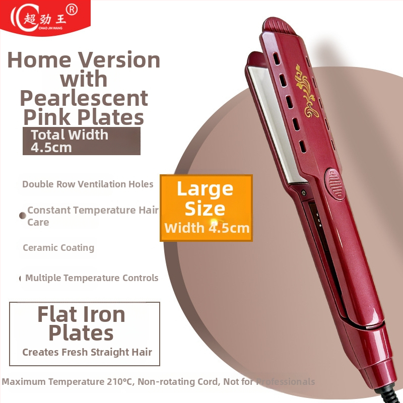 Super King turmalín-keramická platňa 31 mm+ 2v1 žehlička na vlasy a kulma, napájanie AC, vlhké/suché použitie, 15-stupňová regulácia teploty