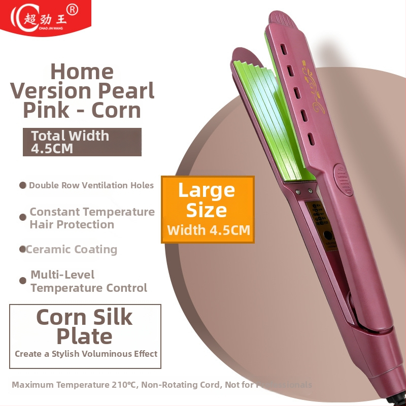 Super King turmalín-keramická platňa 31 mm+ 2v1 žehlička na vlasy a kulma, napájanie AC, vlhké/suché použitie, 15-stupňová regulácia teploty