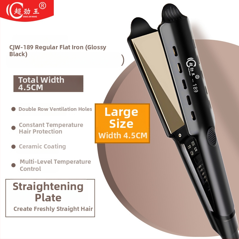 Super King turmalín-keramická platňa 31 mm+ 2v1 žehlička na vlasy a kulma, napájanie AC, vlhké/suché použitie, 15-stupňová regulácia teploty