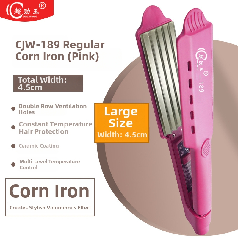 Super King turmalín-keramická platňa 31 mm+ 2v1 žehlička na vlasy a kulma, napájanie AC, vlhké/suché použitie, 15-stupňová regulácia teploty