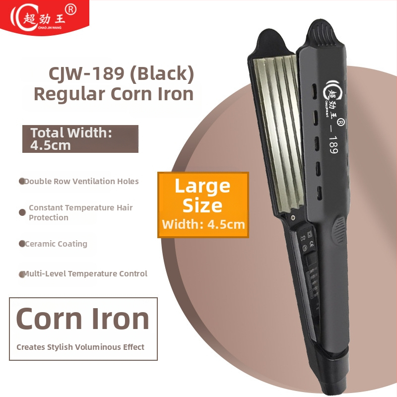 Super King turmalín-keramická platňa 31 mm+ 2v1 žehlička na vlasy a kulma, napájanie AC, vlhké/suché použitie, 15-stupňová regulácia teploty