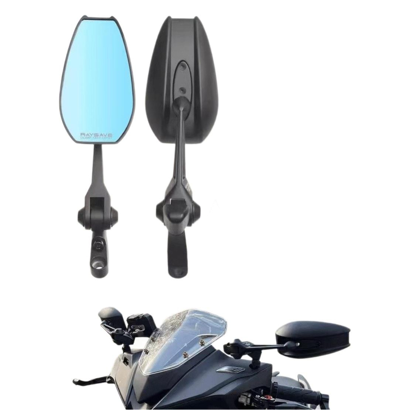 Kruglo zrcalo za motocikl od aluminijskog legura, verzija Domovina, kružni dizajn, za svakodnevna putovanja