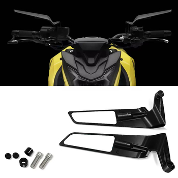 Motorkerékpár visszapillantó tükör, alumíniumötvözet, négyszögletes, univerzális motorkerékpárok és elektromos járművek számára, modell HSJ-196