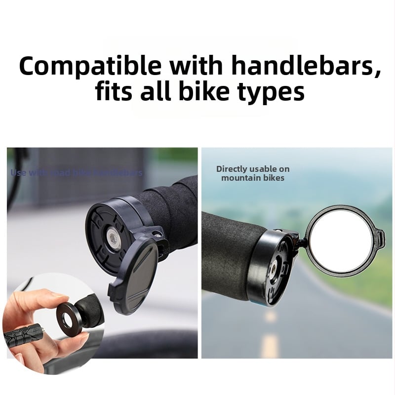 Kerékpár hátsó visszapillantó tükör, konvex, akril, testreszabható, nem importált, közúti és MTB kerékpárokhoz