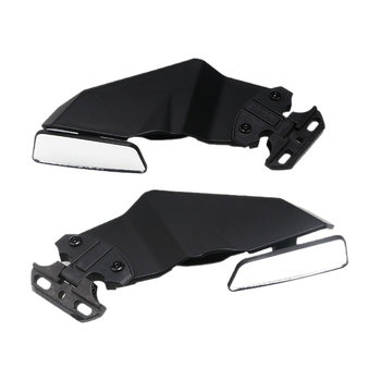 Универсален ABS спойлер за огледало на мотоциклета, квадратно огледало, дефлектор за вятър