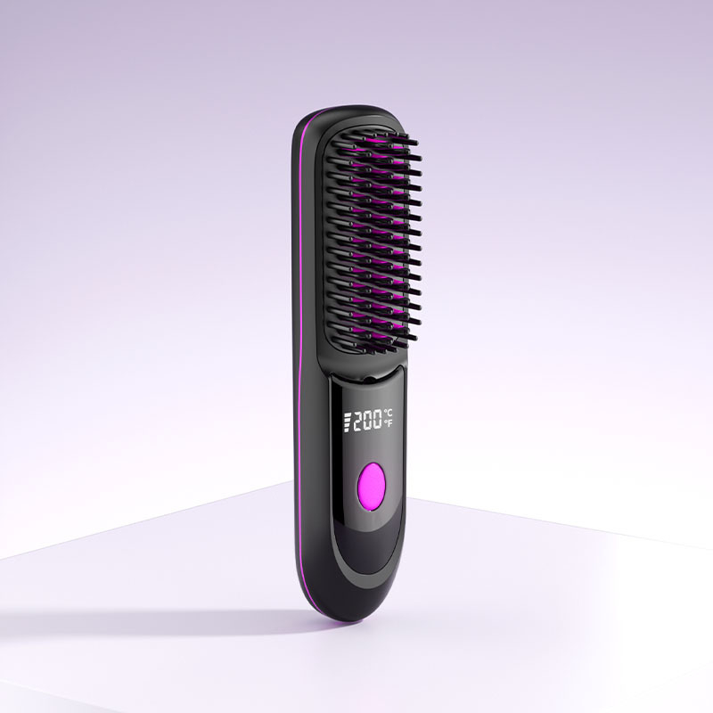Bežični uređaj za ravnanje i uvijanje kose s keramičnim grijanjem, 3 razine temperature, 35 W