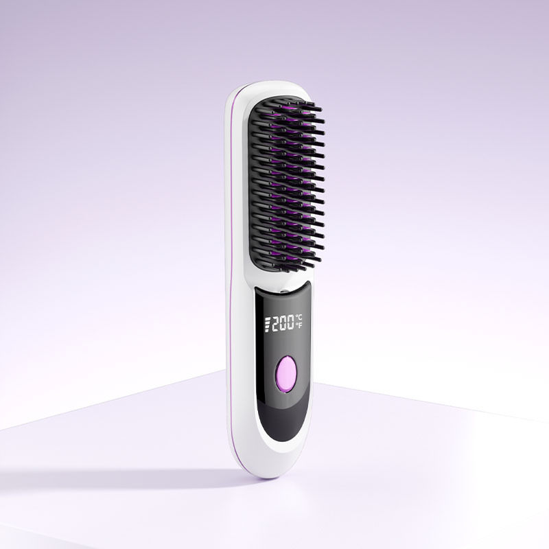 Bežični uređaj za ravnanje i uvijanje kose s keramičnim grijanjem, 3 razine temperature, 35 W