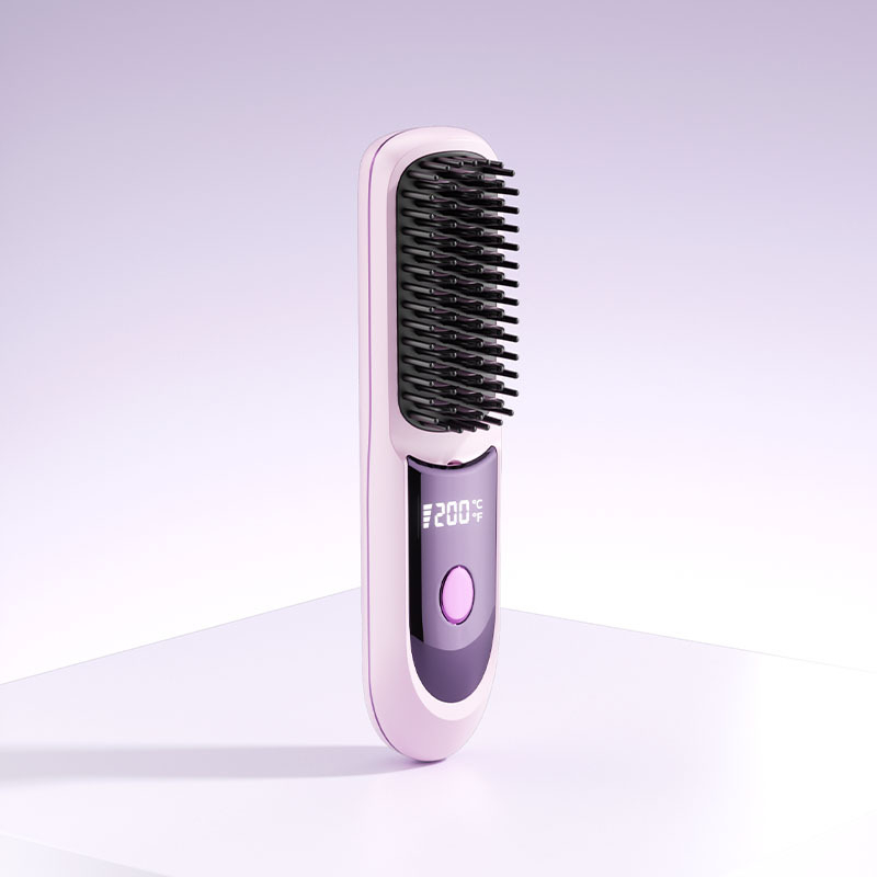 Bežični uređaj za ravnanje i uvijanje kose s keramičnim grijanjem, 3 razine temperature, 35 W