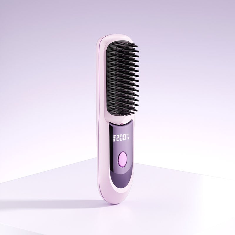 Bežični uređaj za ravnanje i uvijanje kose s keramičnim grijanjem, 3 razine temperature, 35 W