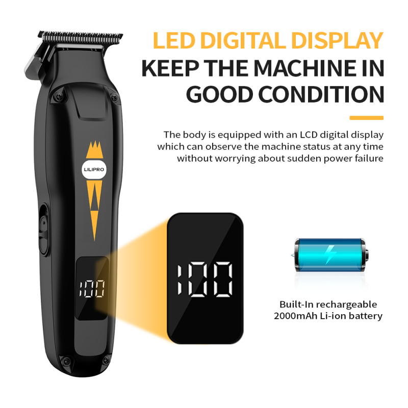 Lilipro Aparat Profesionist pentru Tuns Păr pentru Stilisti – Motor cu Perii, Lamă din Oțel Inoxidabil, Versiune Încărcare, Nu Este Rezistent la Apă, Zgomot 46-70 dB