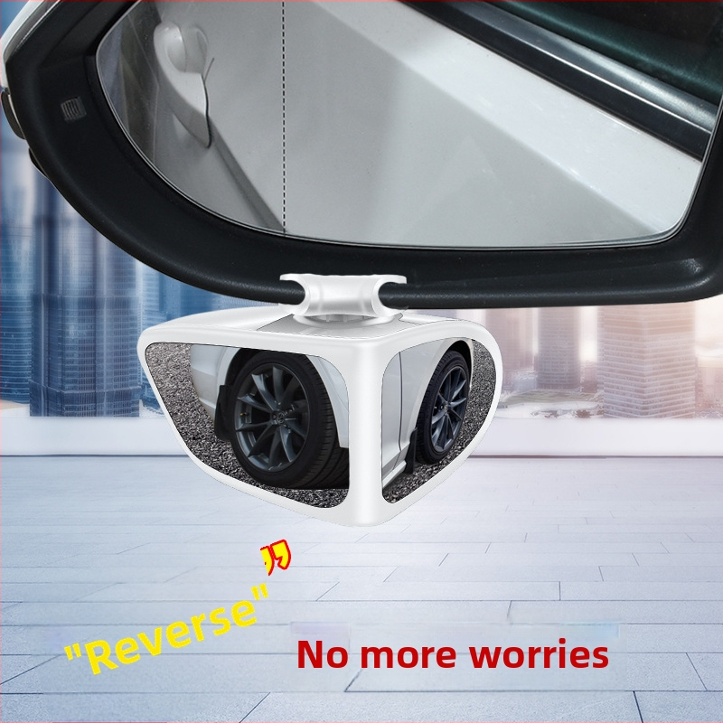 Mali okrugli retrovizor za vožnju unatrag za auto, dvostrani pomoćni retrovizor za prednje i stražnje kotače, 360° mrtvi kut, širokokutni prikaz