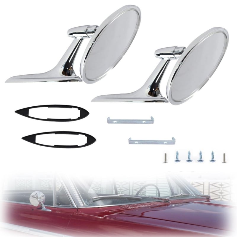 Задно огледало за автомобил, цинкова сплав, XCLPF, 0V