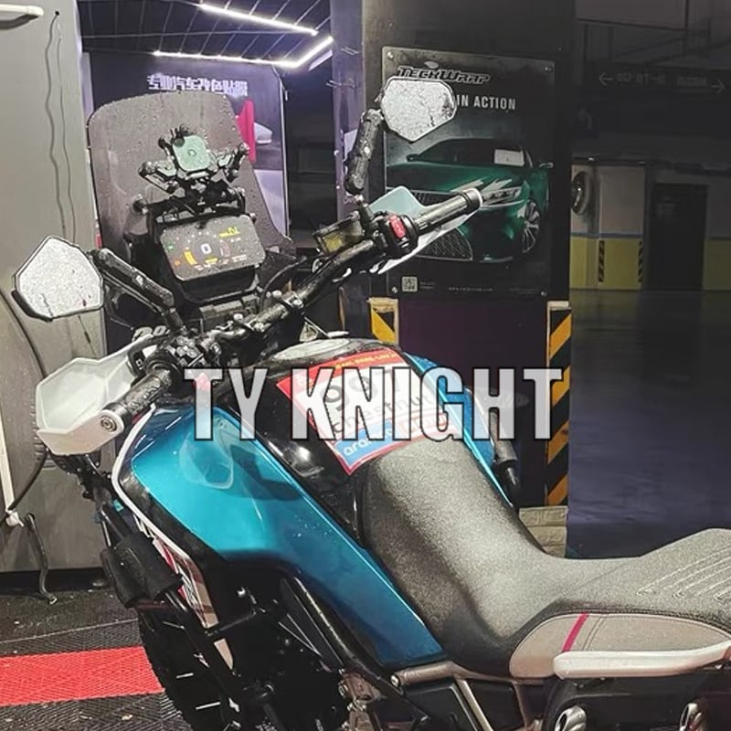 TY KNIGHT Univerzalni sklopivi retrovizor za ADV KTM off-road motocikle – ABS+metal, kvadratno ogledalo, montaža naprijed i natrag, široko vidno polje