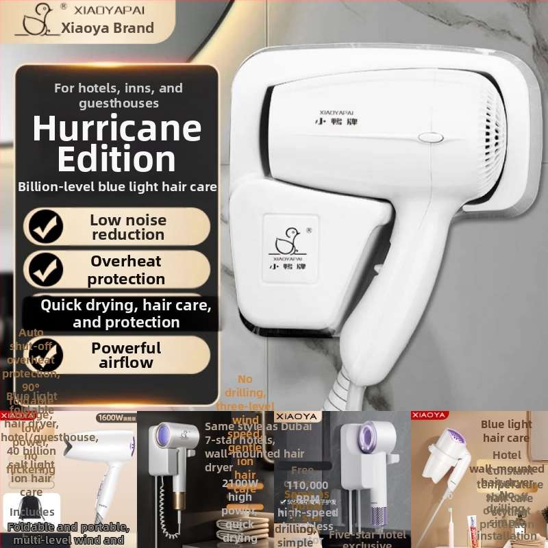 Sušič vlasov na stenu – 1000W, 220V, studený/horúci vzduch, ochrana proti prehriatiu