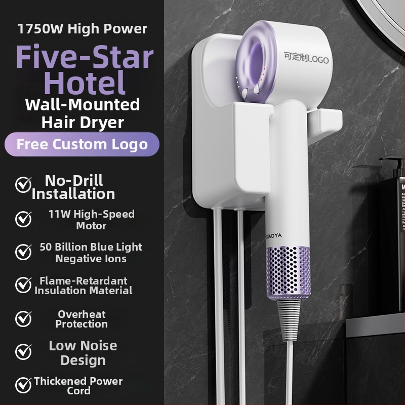 Sušič vlasov na stenu – 1000W, 220V, studený/horúci vzduch, ochrana proti prehriatiu