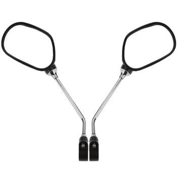 Oglindă pentru bicicletă electrică, rotire 360°, reflector pe spate, ABS/aluminiu, greutate 0,2 kg, reflector plat