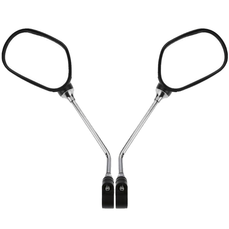 Oglindă pentru bicicletă electrică, rotire 360°, reflector pe spate, ABS/aluminiu, greutate 0,2 kg, reflector plat