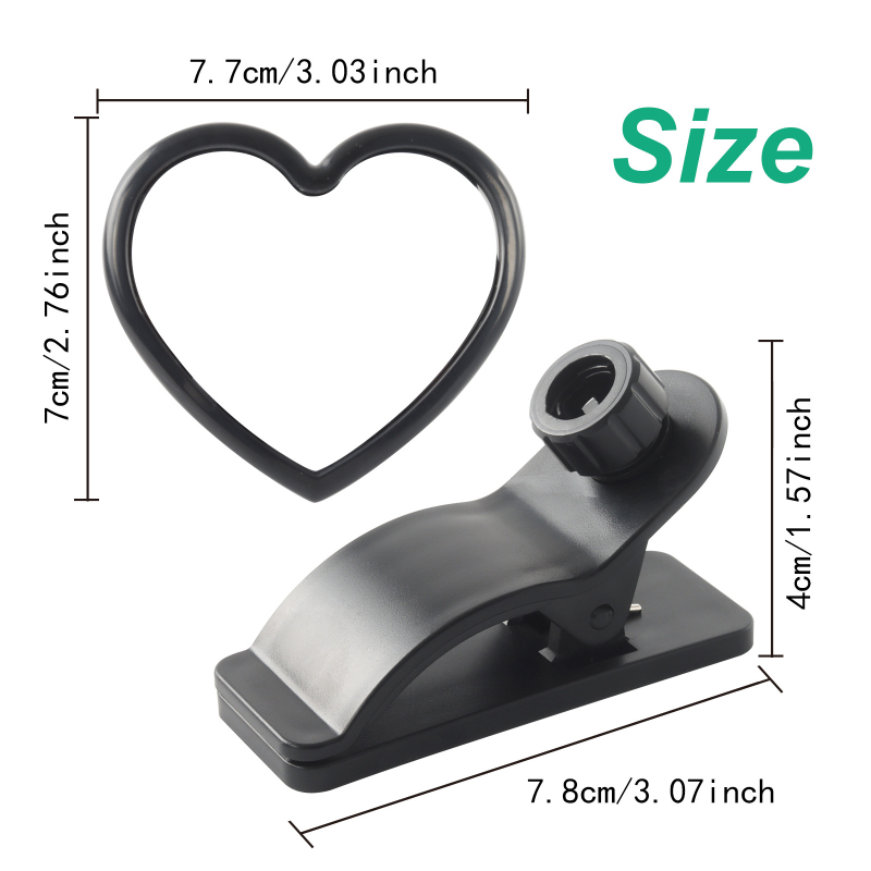 Unutarnji auto ogledalo za nadzor bebe s vakuum držačem i klipom u obliku srca, kompatibilno s retrovizorom (Brand: Double product; Vakum držač; Unutarnji nadzor bebe; Klip u obliku srca; Kompatibilno s retrovizorom)