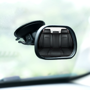 Belső autó tükör babák megfigyelésére, gömb alakú tükör, modell Dm-077, szívócsés rögzítés, üveg tükör PE-házzal