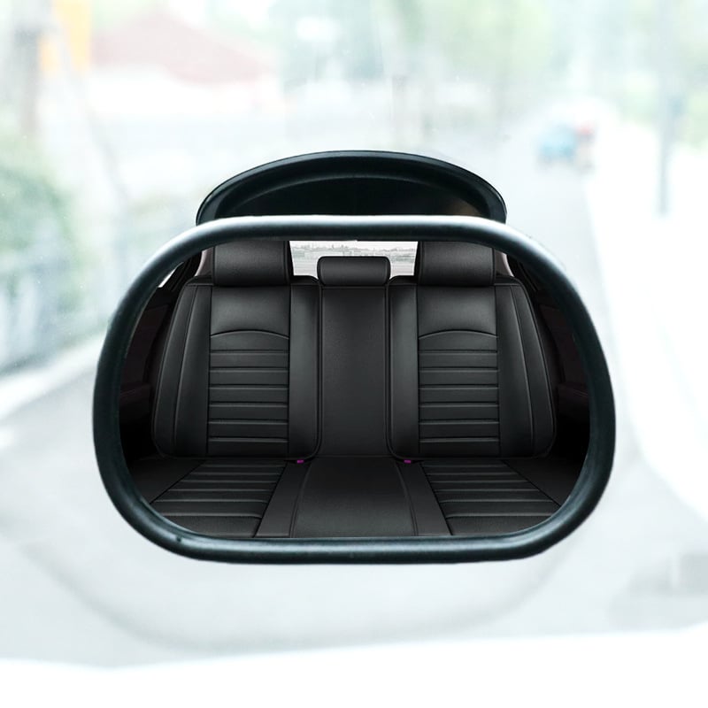 Belső autó tükör babák megfigyelésére, gömb alakú tükör, modell Dm-077, szívócsés rögzítés, üveg tükör PE-házzal