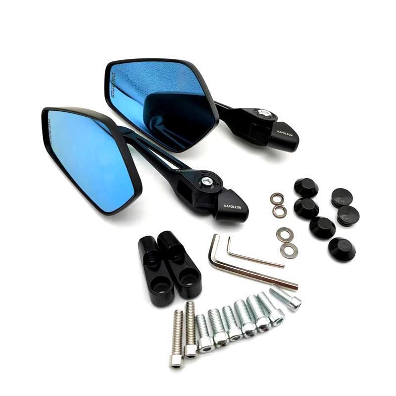 Aos3 aluminijske legure retrovizor za motocikle, opći model, kvadratni, prednje i stražnje zube montaža