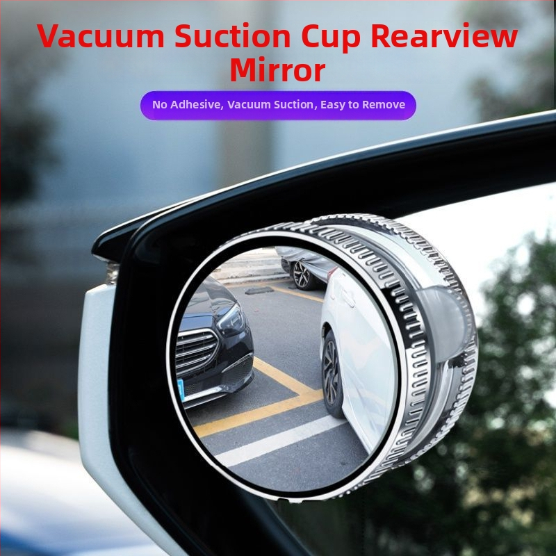 Automobilski retrovizor s usisnom čašom, pomoć za mrtvu zonu, okrugli dizajn, 360° širok vid, ultra-jasan HD