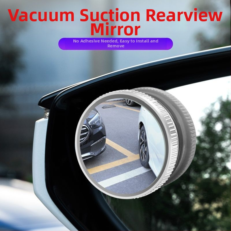 Automobilski retrovizor s usisnom čašom, pomoć za mrtvu zonu, okrugli dizajn, 360° širok vid, ultra-jasan HD