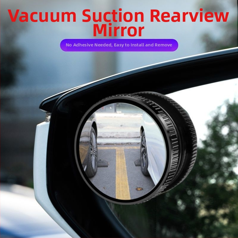 Automobilski retrovizor s usisnom čašom, pomoć za mrtvu zonu, okrugli dizajn, 360° širok vid, ultra-jasan HD