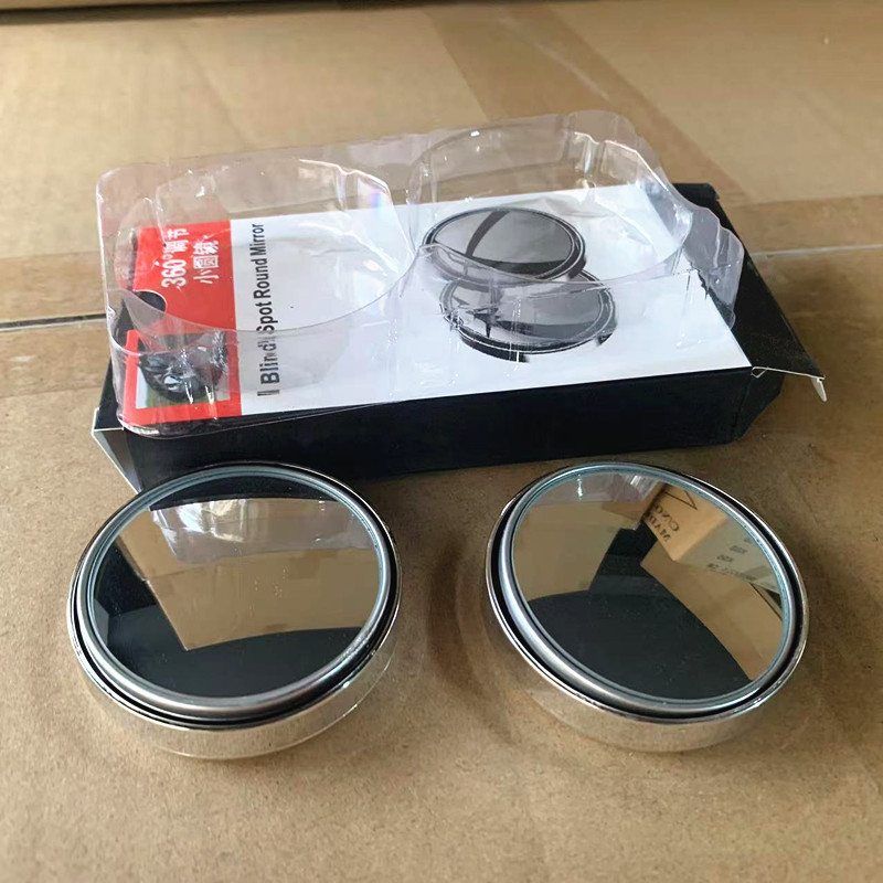 Valley Wave 360° rotirajuće malo okruglo automobilno ogledalo — retrovizor, ogledало za vožnju unatrag i mrtvi kut, set od dva komada