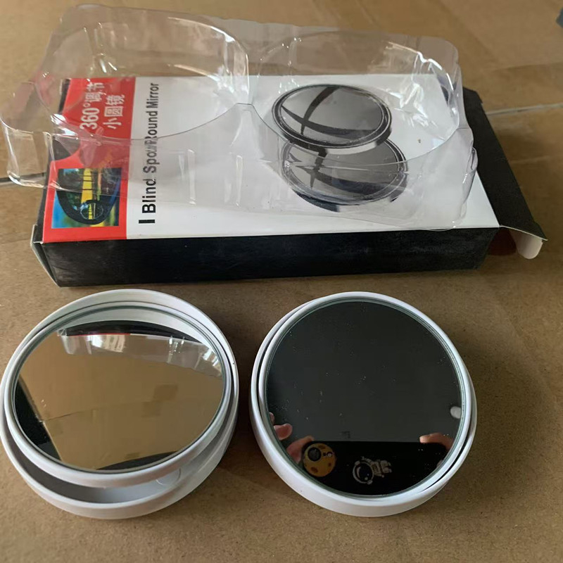 Valley Wave 360° rotirajuće malo okruglo automobilno ogledalo — retrovizor, ogledало za vožnju unatrag i mrtvi kut, set od dva komada