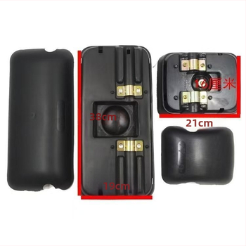 Zadné zrkadlo pre ťažké nákladné auto (Derunman LG1613770051) - kompatibilné s Howo, Auman, Foton, Sinotruk HW, 12/24V