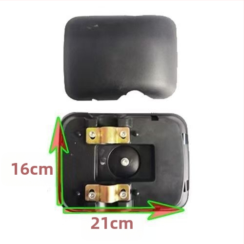 Zadné zrkadlo pre ťažké nákladné auto (Derunman LG1613770051) - kompatibilné s Howo, Auman, Foton, Sinotruk HW, 12/24V